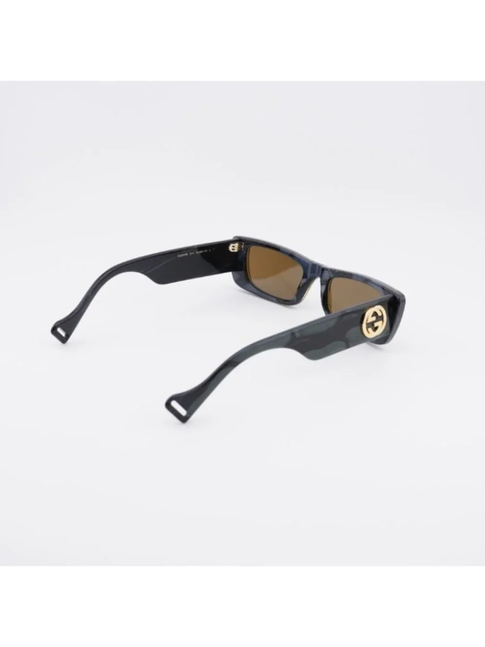 Gucci GG0516S 014 Sunglasses Military Green and Black Havana Rectangle Frame